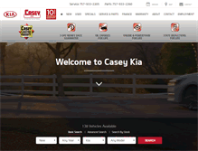 Tablet Screenshot of caseykia.com